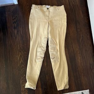 tan / beige tuffrider knee patch breeches | sz. 30 / medium